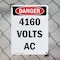 Signmission 4160 Volts AC Danger Sign, Plastic, 10in W x 14in L, 2PK OS-2PACK-DS-P-1014-V-1953 - alternate 7